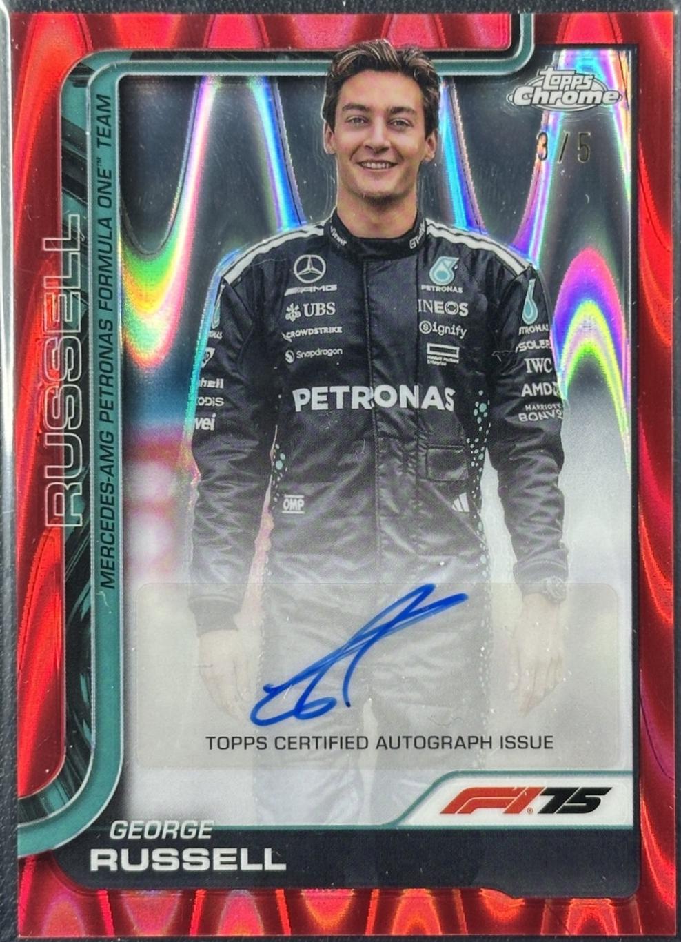 George Russell [Red RayWave Refractor] #CAC-RUS