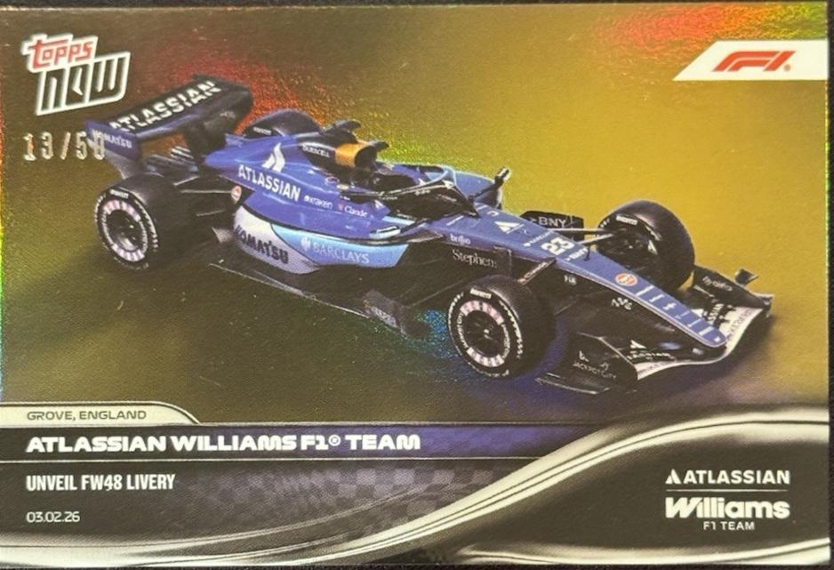 Atlassian Williams F1 Team [Gold Foil] #8