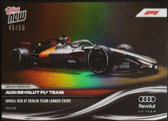 Audi Revolut F1 Team [Gold Foil] #3