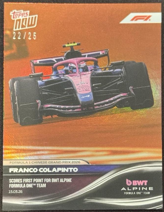 Franco Colapinto [Orange Foil] #19
