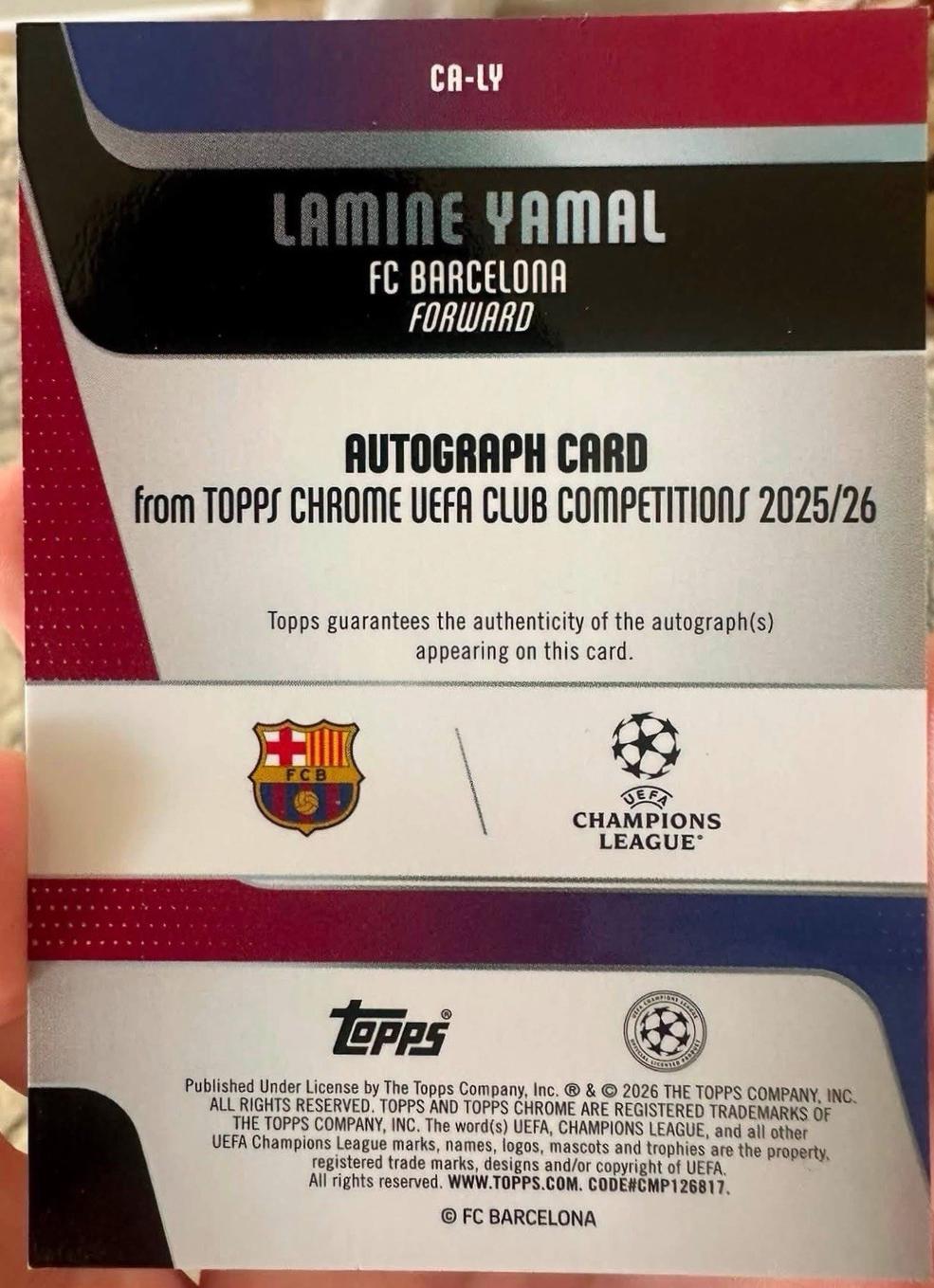 Lamine Yamal [Red] #CA-LY
