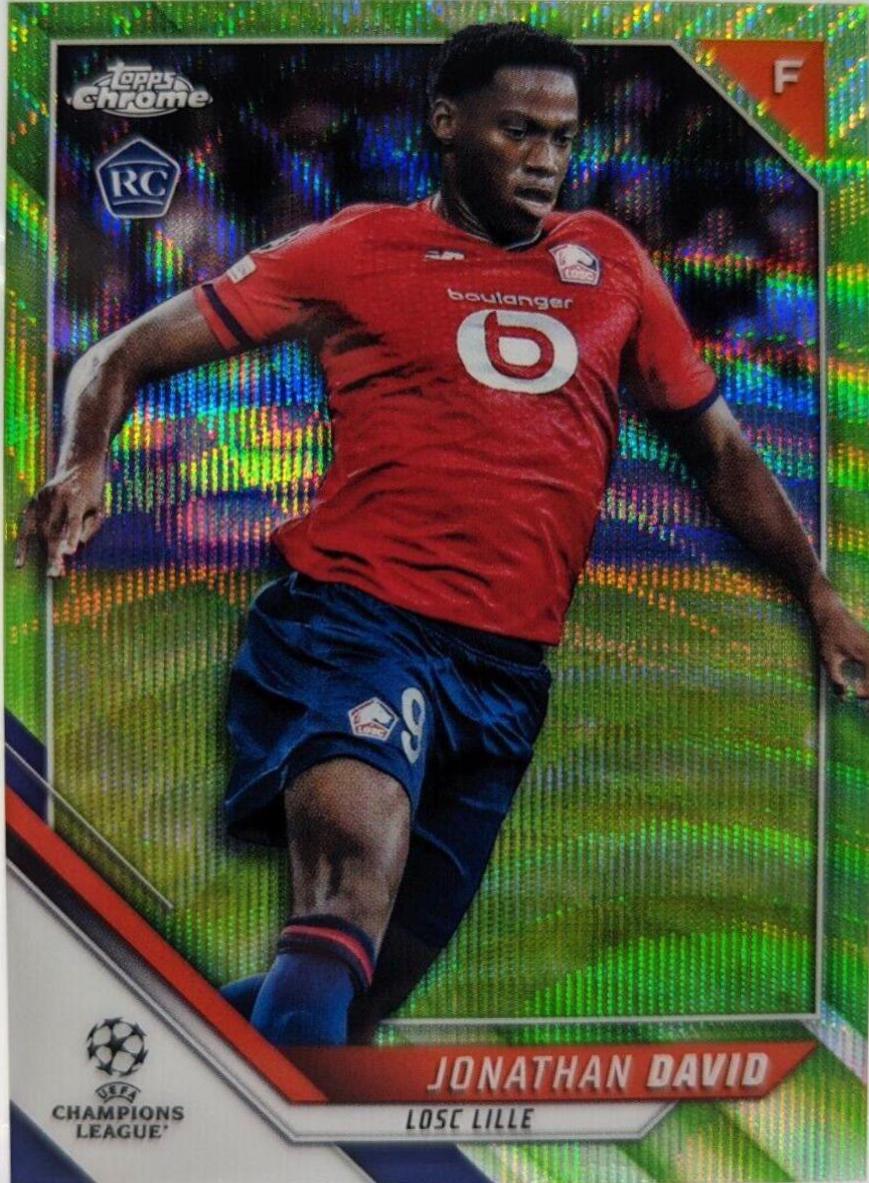 Jonathan David [Neon Green Wave Refractor] #191