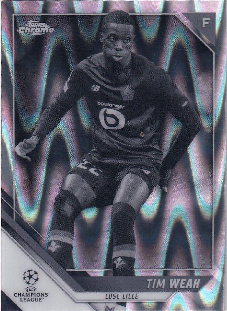 Tim Weah [Black & White Ray Wave Refractor] #189
