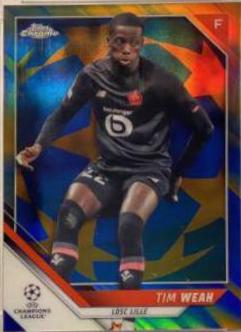 Tim Weah [Blue & Gold Starball Refractor] #189