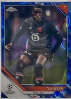 Tim Weah [Blue Lava Refractor] #189