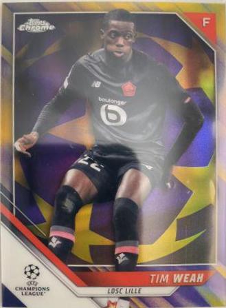Tim Weah [Purple & Gold Starball Refractor] #189