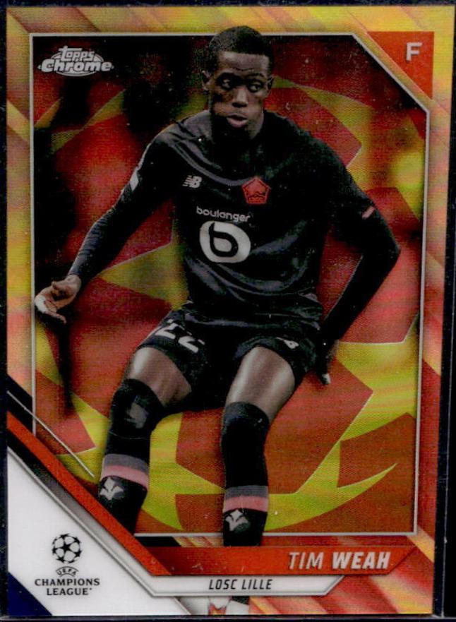 Tim Weah [Red & Gold Starball Refractor] #189