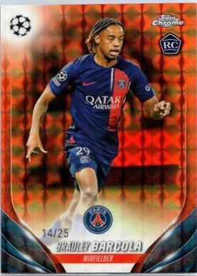 Bradley Barcola [Orange Geometric Refractor] #69