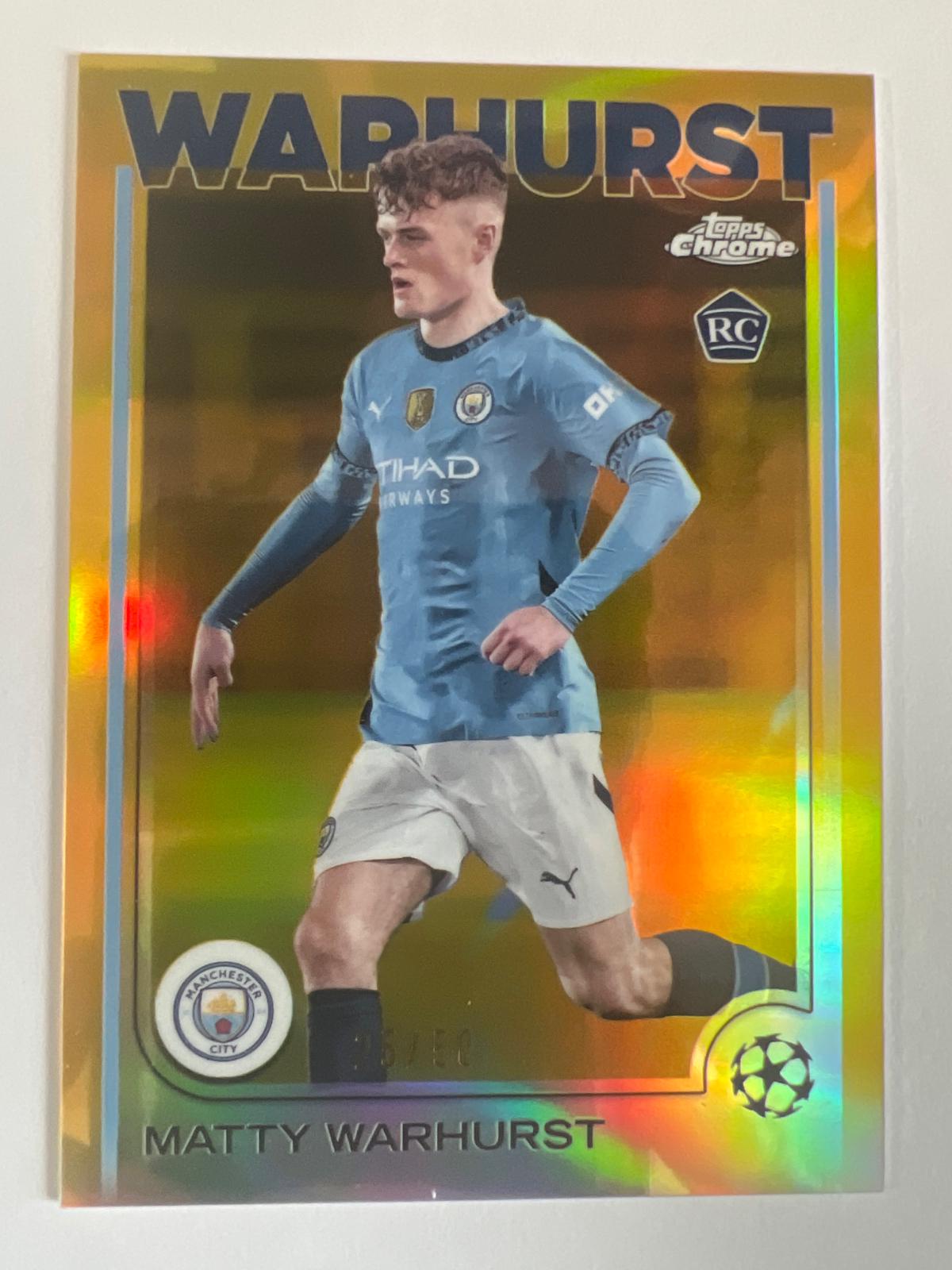 Matty Warhurst [Gold Refractor] #92