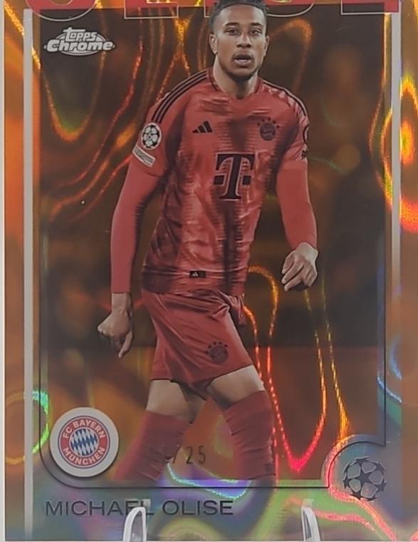 Michael Olise [Orange Lava Refractor] #81