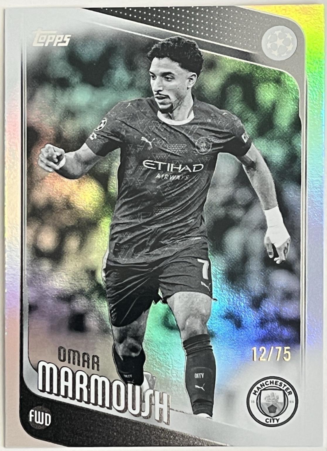 Omar Marmoush [Black White Foil] #80