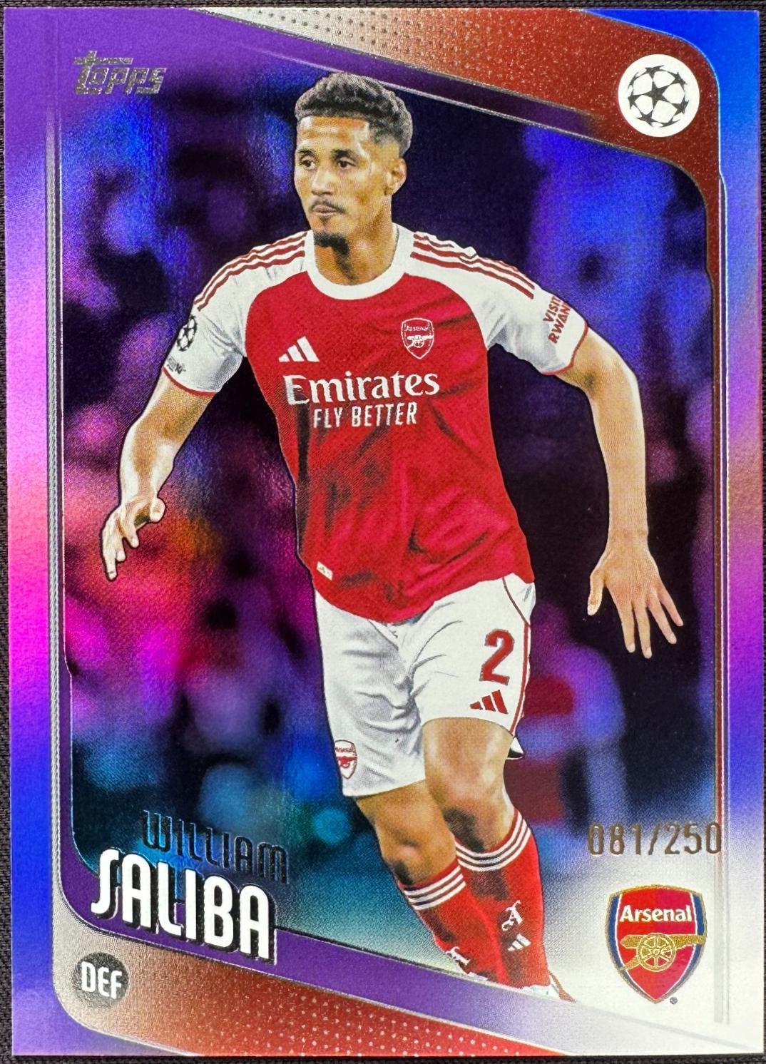 William Saliba [Purple Foil] #113