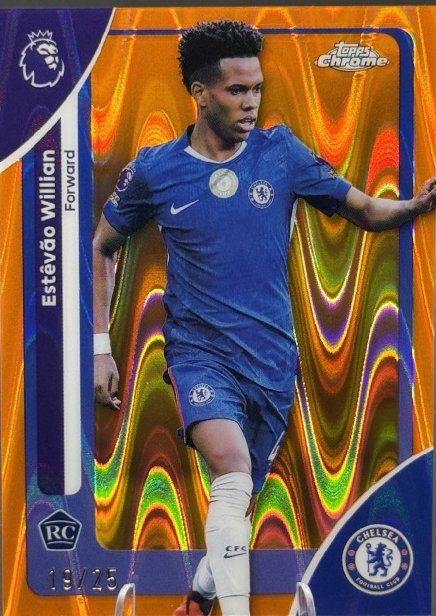 Estevao Willian [Orange Wave Refractor] #68