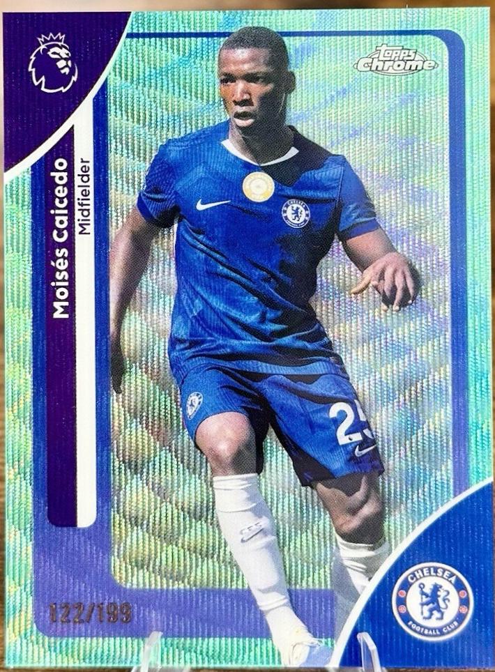 Moises Caicedo [Aqua Wave Refractor] #67