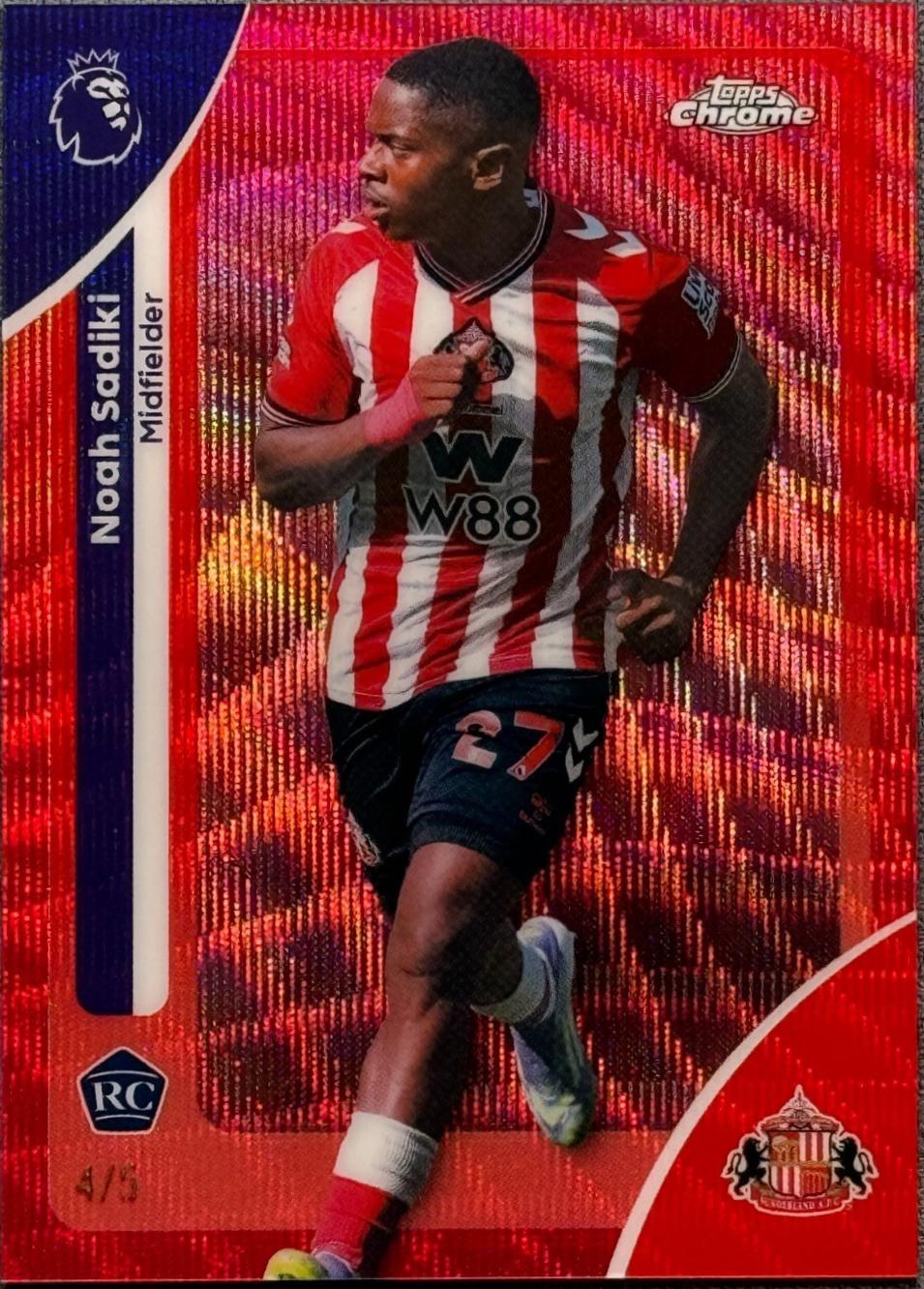 Noah Sadiki [Red Wave Refractor] #161