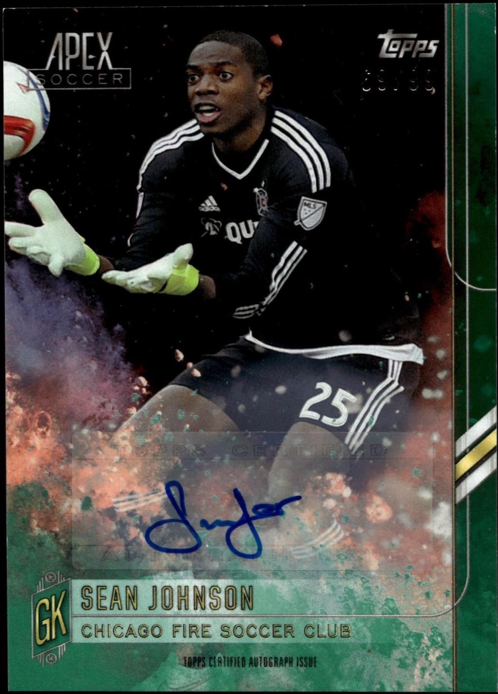 Sean Johnson [Green Autograph] #22