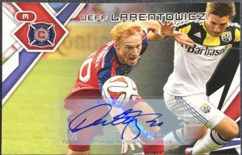Jeff Larentowicz [Black Autograph] #61