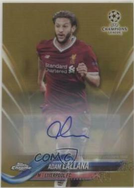 Adam Lallana [Autograph Gold Refractor] #19