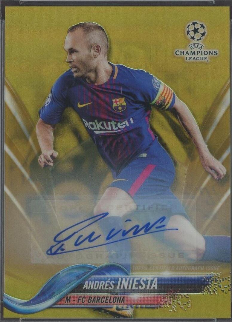 Andres Iniesta [Autograph Gold Refractor] #94