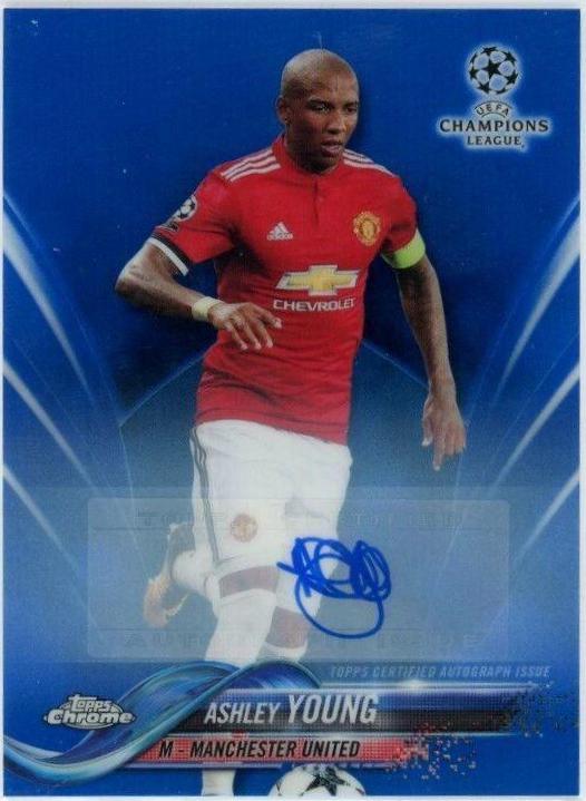Ashley Young [Autograph Blue Refractor] #17