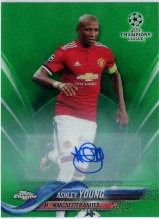 Ashley Young [Autograph Green Refractor] #17