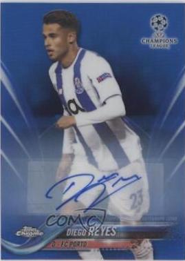 Diego Reyes [Autograph Blue Refractor] #55