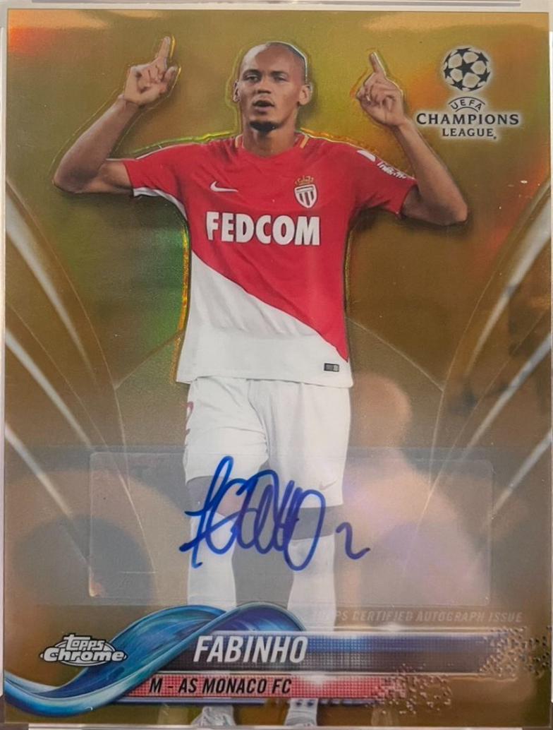 Fabinho [Autograph Gold Refractor] #84