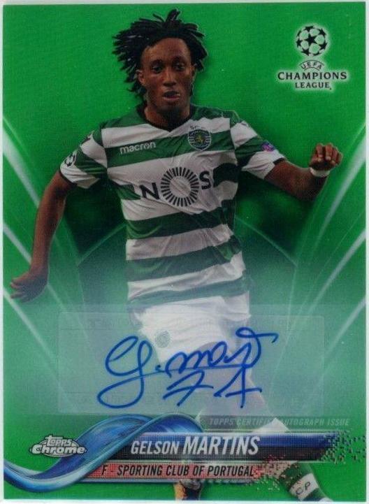 Gelson Martins [Autograph Green Refractor] #21