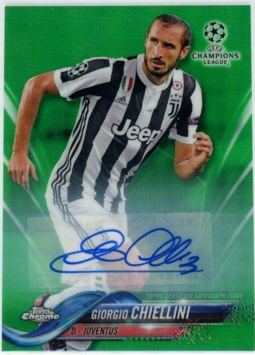 Giorgio Chiellini [Autograph Green Refractor] #90