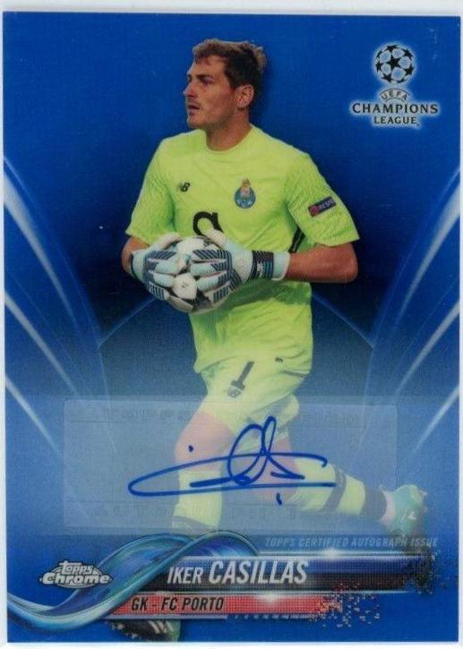 Iker Casillas [Autograph Blue Refractor] #44