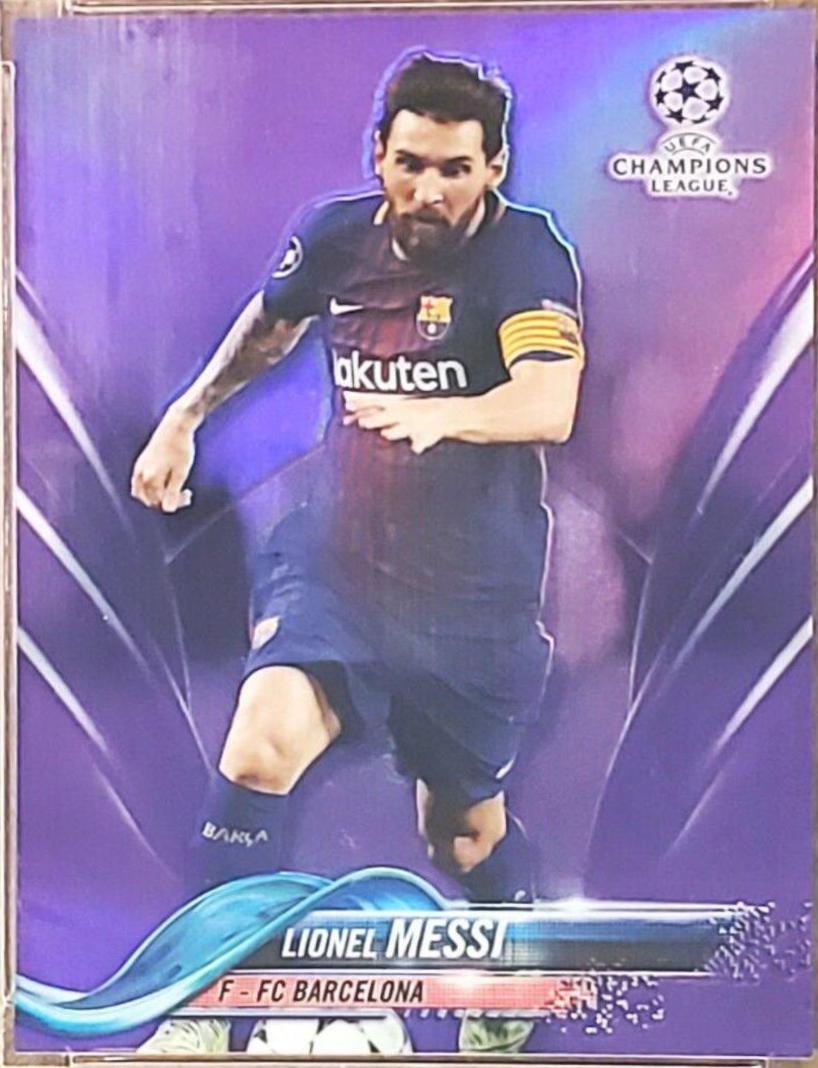Lionel Messi [Right Leg Forward Purple Refractor] #1