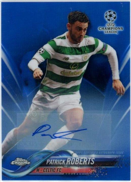 Patrick Roberts [Autograph Blue Refractor] #71