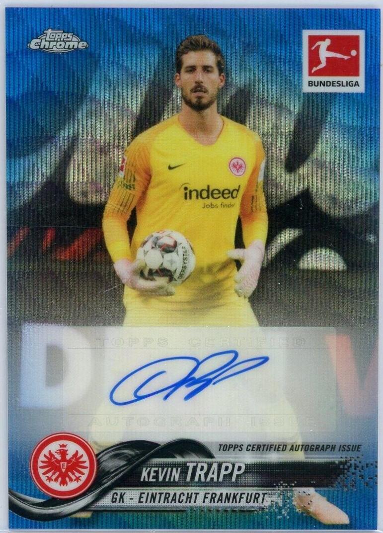 Kevin Trapp [Autograph Blue Wave Refractor] #44