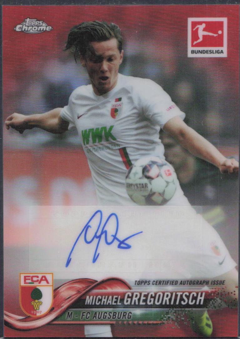 Michael Gregoritsch [Autograph Red Refractor] #13