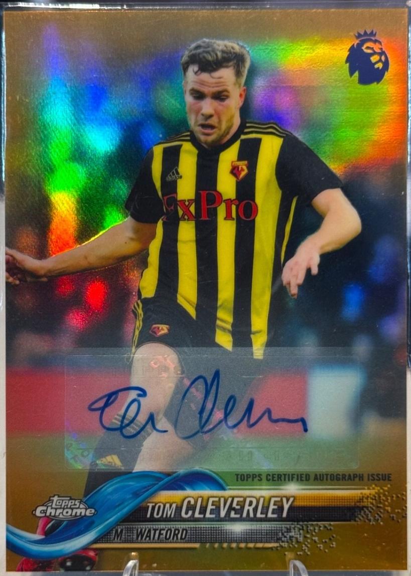 Tom Cleverley [Autograph Gold Refractor] #45