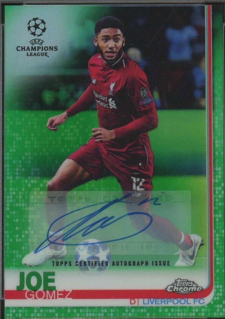 Joe Gomez [Autograph Green Refractor] #76