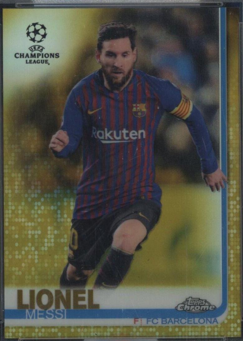 Lionel Messi [Running Gold Refractor] #1