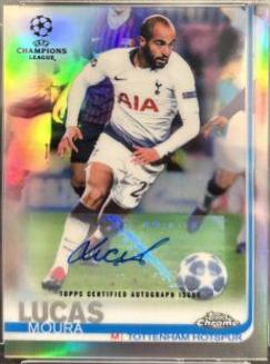 Lucas Moura [Autograph Red Wave Refractor] #2