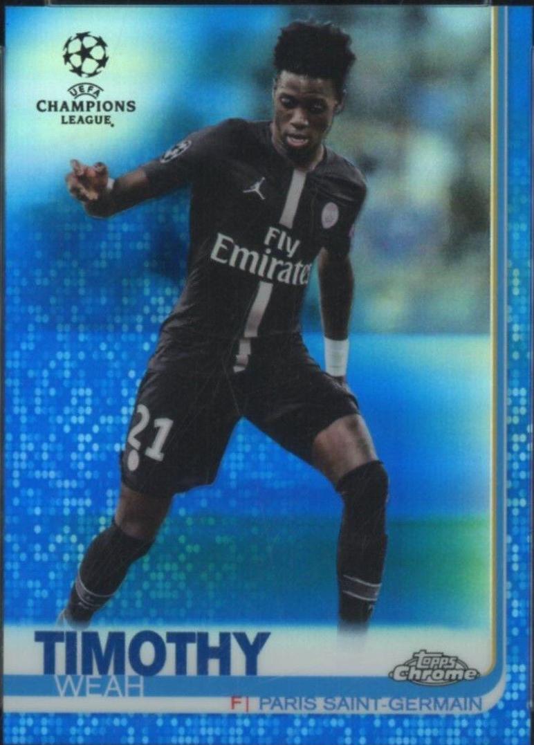 Timothy Weah [Blue Refractor] #92