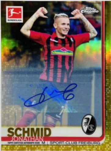 Jonathan Schmid [Autograph Gold Refractor] #88
