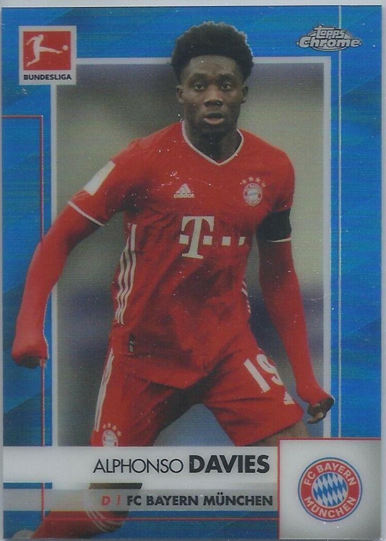 Alphonso Davies [Blue Refractor] #82