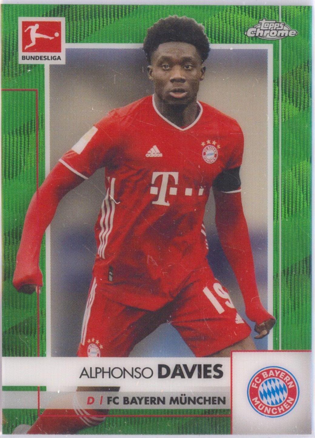 Alphonso Davies [Green Wave Refractor] #82