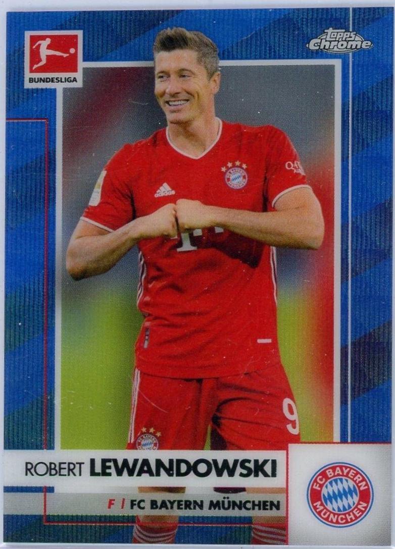 Robert Lewandowski [Blue Wave Refractor] #80