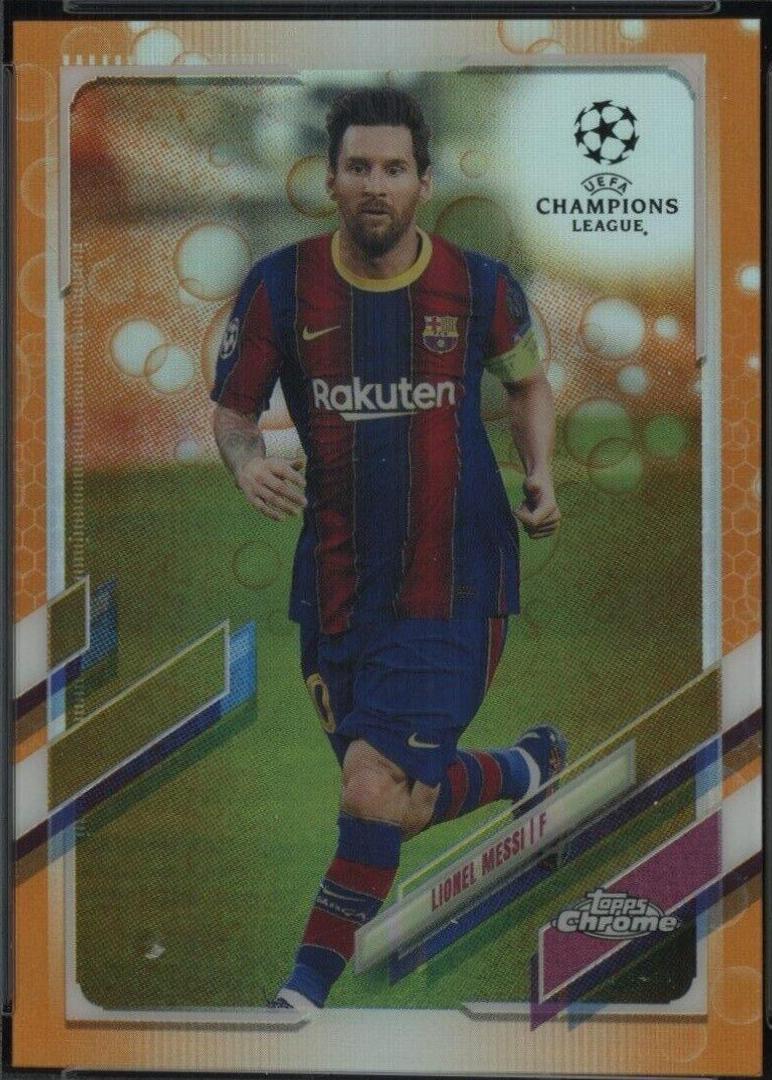 Lionel Messi [Orange Bubbles] #1