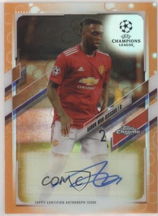 Aaron Wan Bissaka [Orange Bubbles Refractor] #CA-AWB