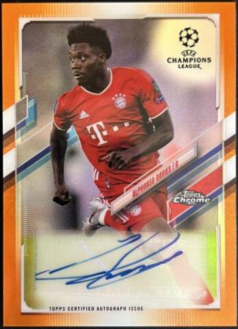 Alphonso Davies [Orange Refractor] #CA-ADV