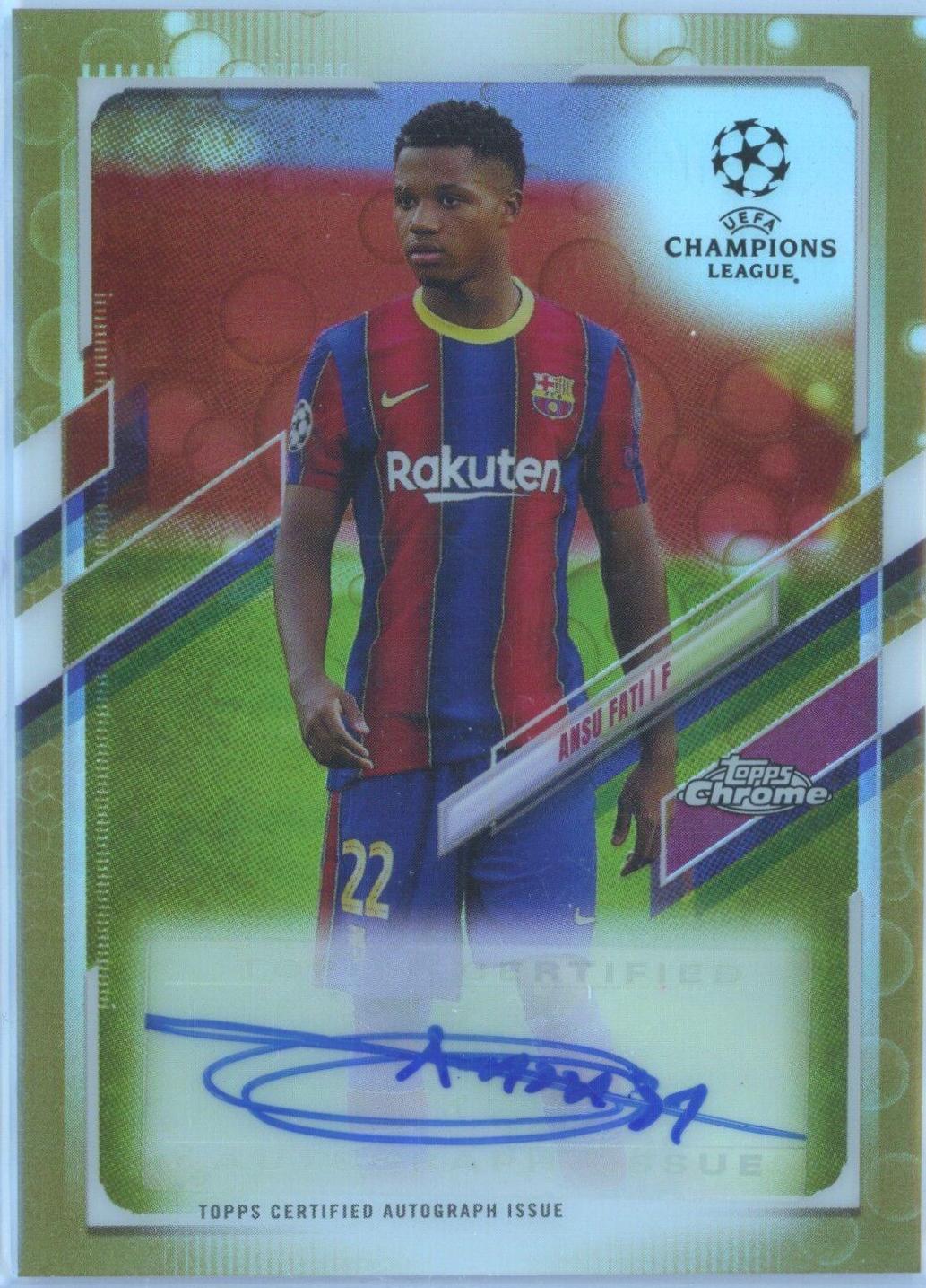 Ansu Fati [Gold Bubbles Refractor] #CA-AF