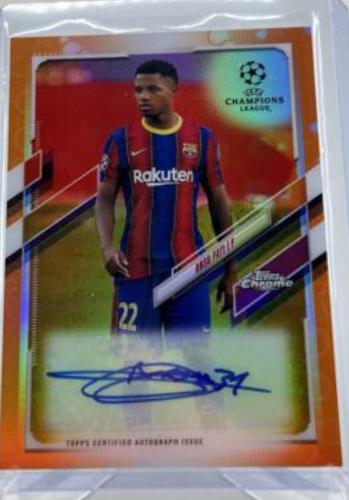 Ansu Fati [Orange Bubbles Refractor] #CA-AF
