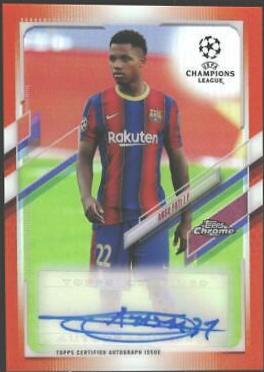 Ansu Fati [Orange Refractor] #CA-AF