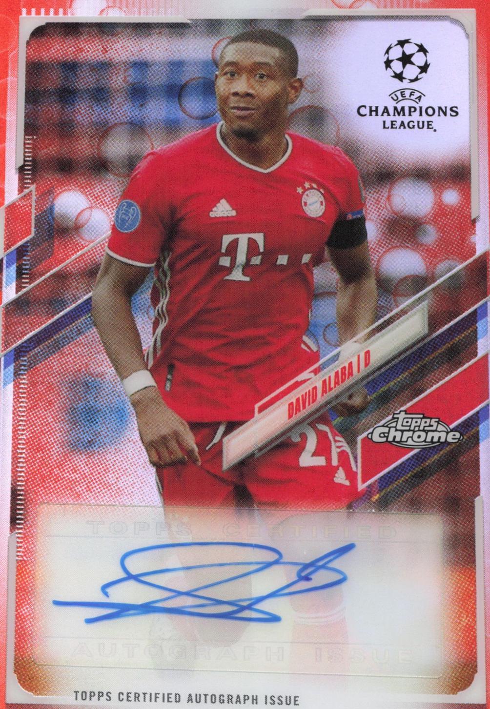 David Alaba [Orange Bubbles Refractor] #CA-DA